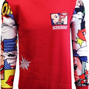 Screenshotbrand Mens Urban Hip Hop Premium Fleece - Pullover Active Urbanwear Street Fashion Crew Neck Sweatshirt