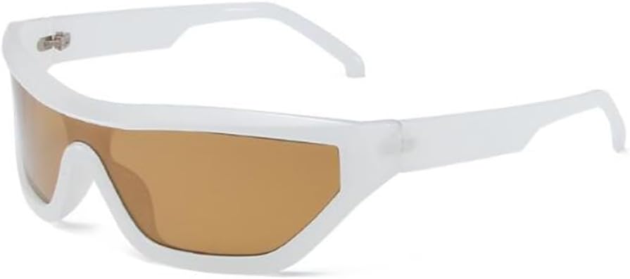 SLCHJXS Y2K Futuristic Sunglasses Cool Oval Wrap Around Sports Sunglasses for Women Men - Image 9