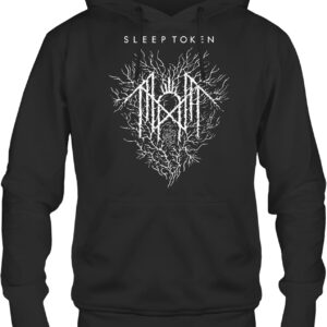 Sleep Token Hoodie Depth Chart Adult Front & Back Print Black Hooded Sweatshirt Metal Rock Band Apparel