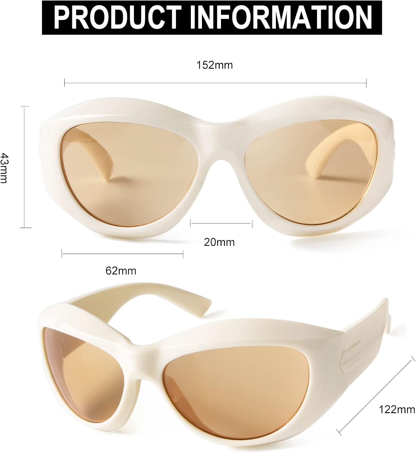 SORVINO Futuristic Oval Sunglasses for Women Men Fashion Oversized Wrap Around Glasses Beige Pink Shades - Image 5