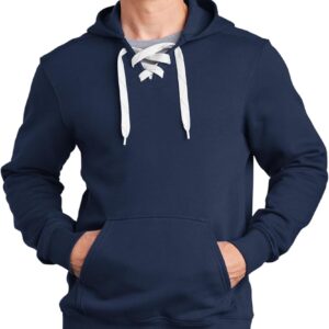 SPORT-TEK Men's Lace Up Pullover Hooded Sweatshirt