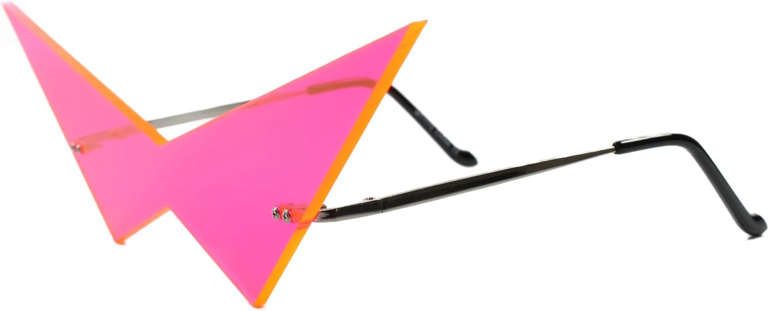 STEALTH Anime Inspired Futuristic Comic Costume Cosplay Pointy Triangle Sunglasses - Image 5
