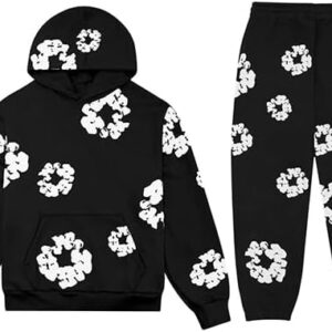 Sweater Cartoon Shark Print Round Neck Match Long Sleeve Oversized Pullover Top Harajuku Hip Hop Loose Knit Jumper