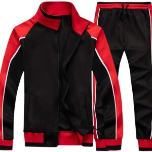 Tebreux Men's Tracksuits 2 Piece Outfit Jogging Suits Set Casual Long Sleeve Sports Sweatsuits