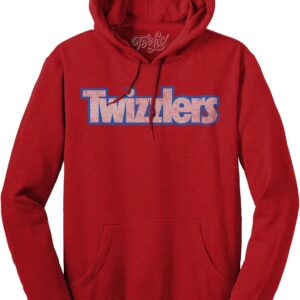 Tee Luv Men's Faded Twizzlers Hoodie - Retro Hooded Twizzlers Candy Sweatshirt