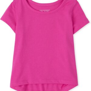 The Children's Place Baby and Toddler Girls High Low Basic Layering Tee