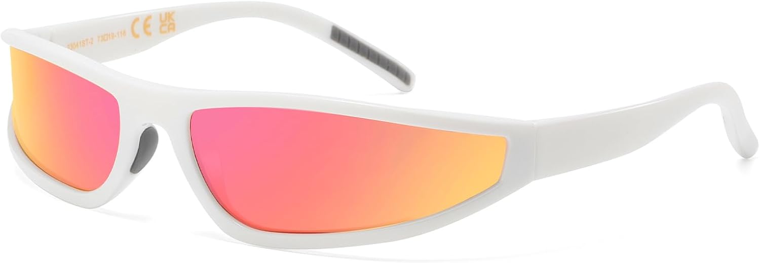 TIGA VINTA Futuristic Wrap Around Sunglasses Men Women Trendy Narrow Sqaure Frame Gangster Style Shades Eyewear - Image 11