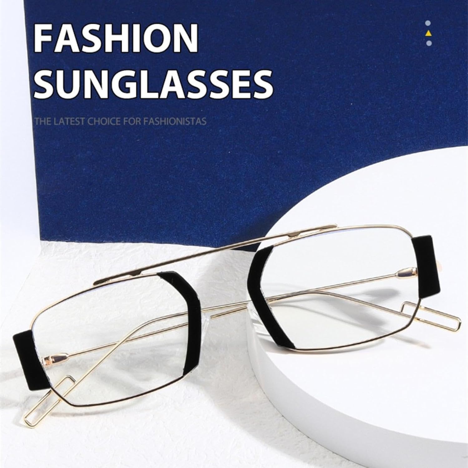 TVTBBVV Punk Sunglasses for Women Men Vintage Small Polygonal Alloy Frame Uv400 Futuristic Streetwear - Image 3