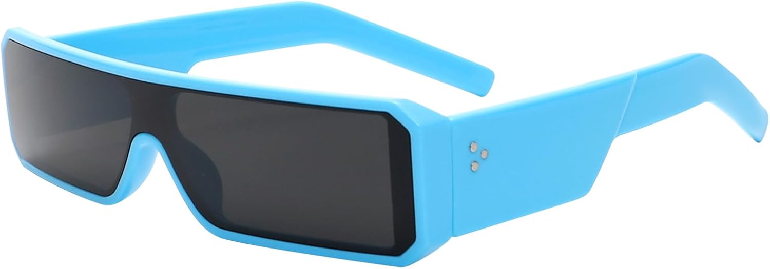 TYA Oversized Wrap Around Sunglasses for Women Men, Futuristic Rave Curved Lens Shades, Fashion Trendy Shield Sun Glasses - Image 8