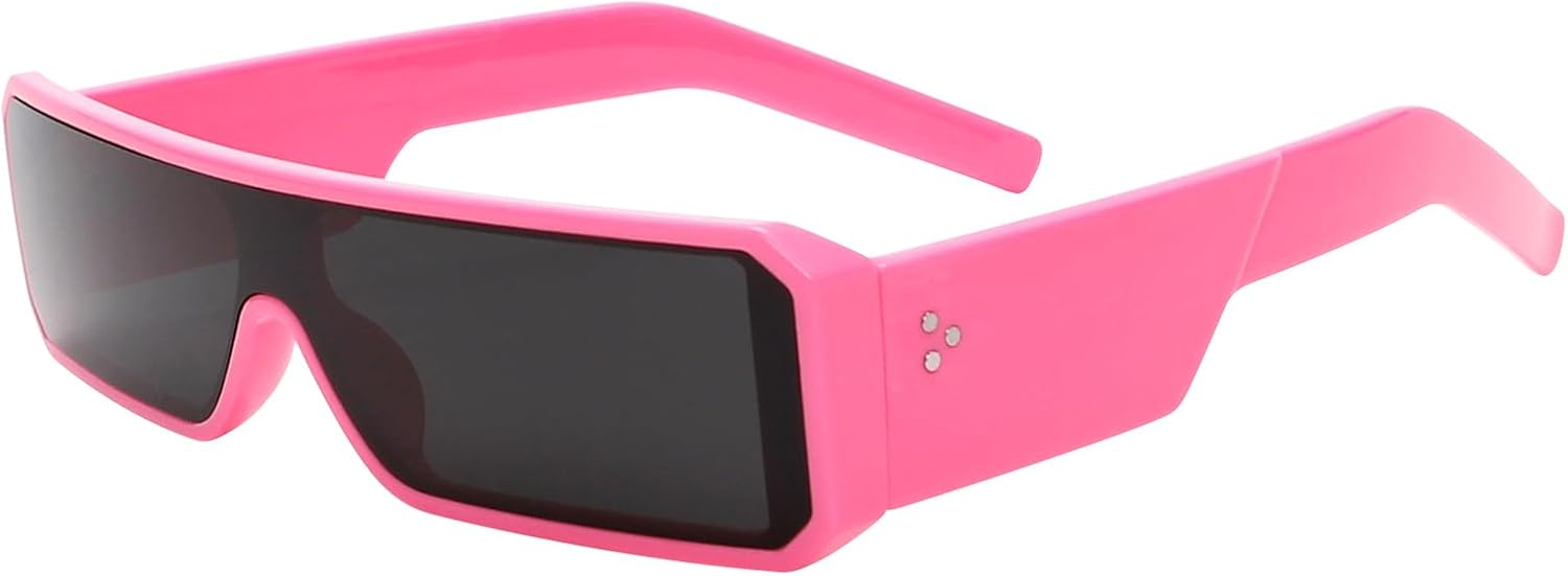 TYA Oversized Wrap Around Sunglasses for Women Men, Futuristic Rave Curved Lens Shades, Fashion Trendy Shield Sun Glasses - Image 7