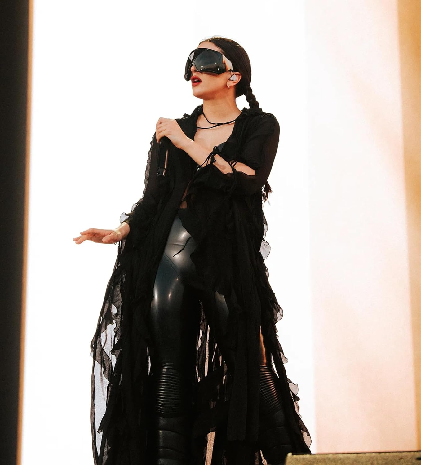 TYA Oversized Wrap Around Sunglasses for Women Men, Futuristic Rave Curved Lens Shades, Fashion Trendy Shield Sun Glasses - Image 4