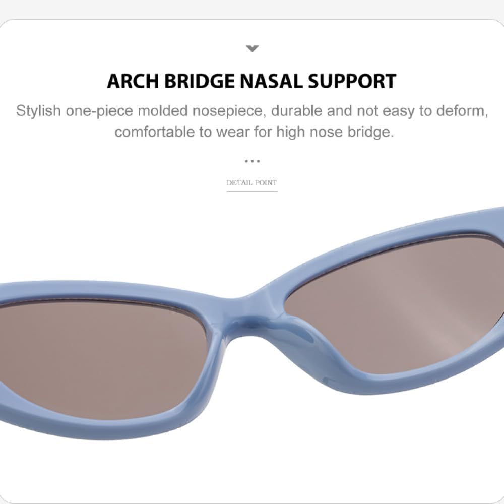 TYUVIVO Small Frame Cat Eye Sunglasses Women Luxury Sun Glasses Men Futuristic Sunglass Star Shades - Image 7