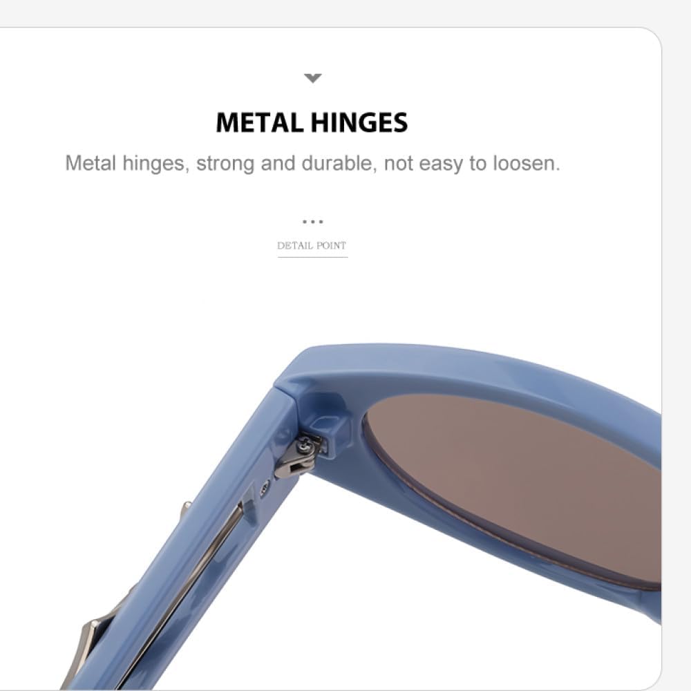 TYUVIVO Small Frame Cat Eye Sunglasses Women Luxury Sun Glasses Men Futuristic Sunglass Star Shades - Image 6