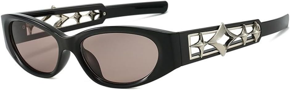 TYUVIVO Small Frame Cat Eye Sunglasses Women Luxury Sun Glasses Men Futuristic Sunglass Star Shades - Image 9
