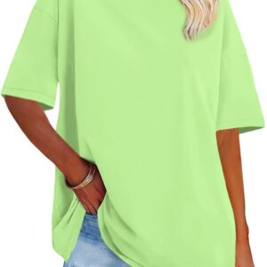Womens Oversized Tshirt Graphic Tees Crew Neck Summer Short Sleeve Loose Fit Tops