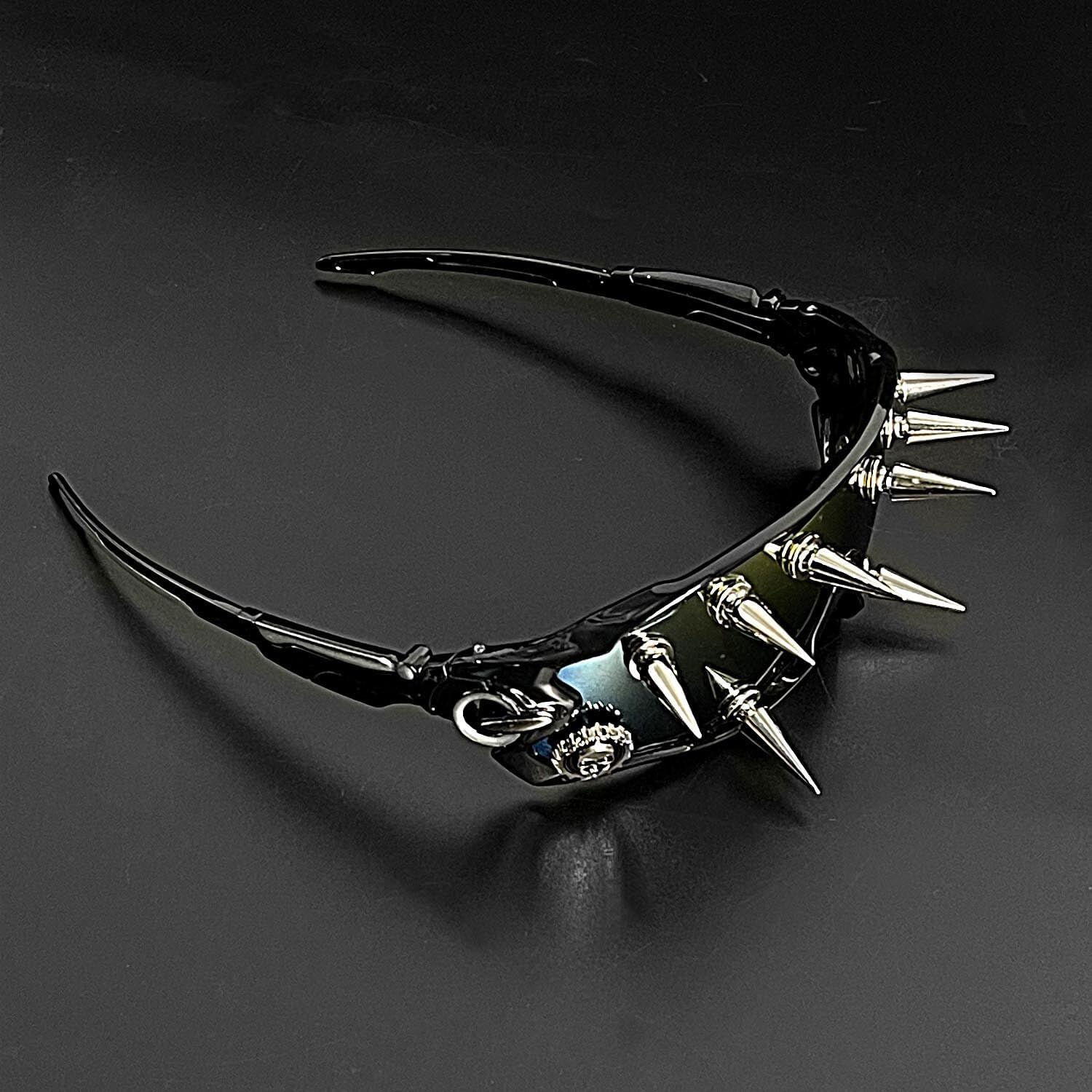 XIXTUT Laser Welding Cyber Spike Glasses Men Women Biker Cosplay Halloween Sunglasses - Image 4