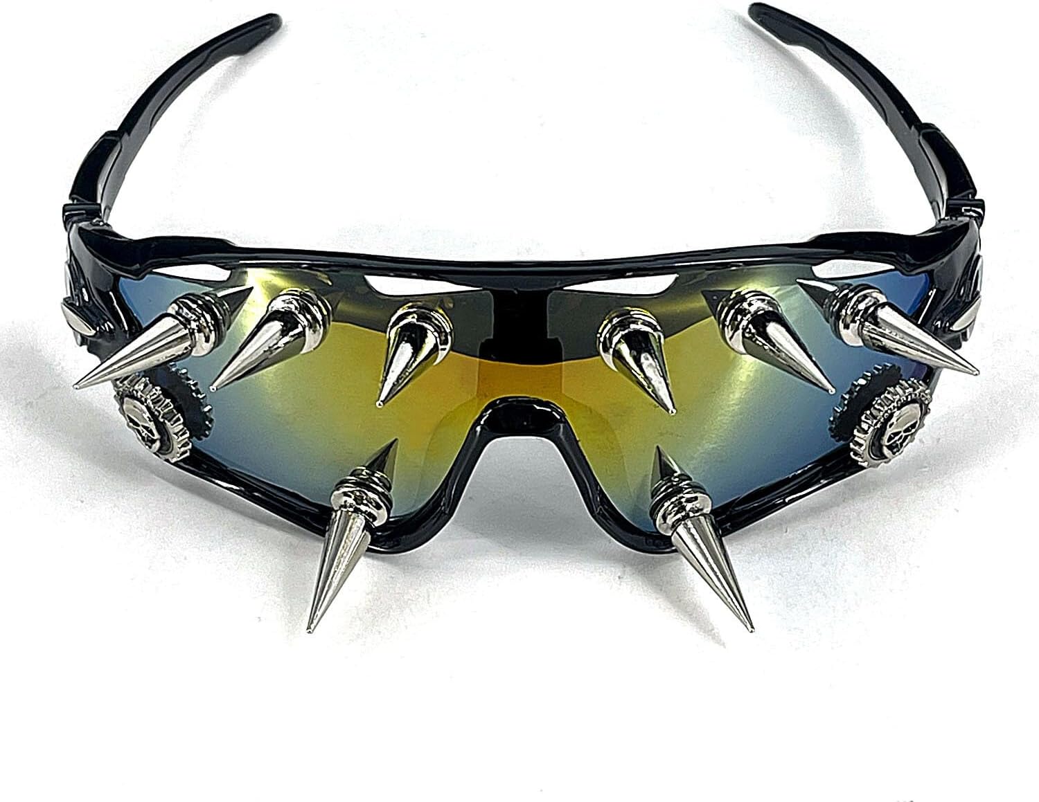 XIXTUT Laser Welding Cyber Spike Glasses Men Women Biker Cosplay Halloween Sunglasses