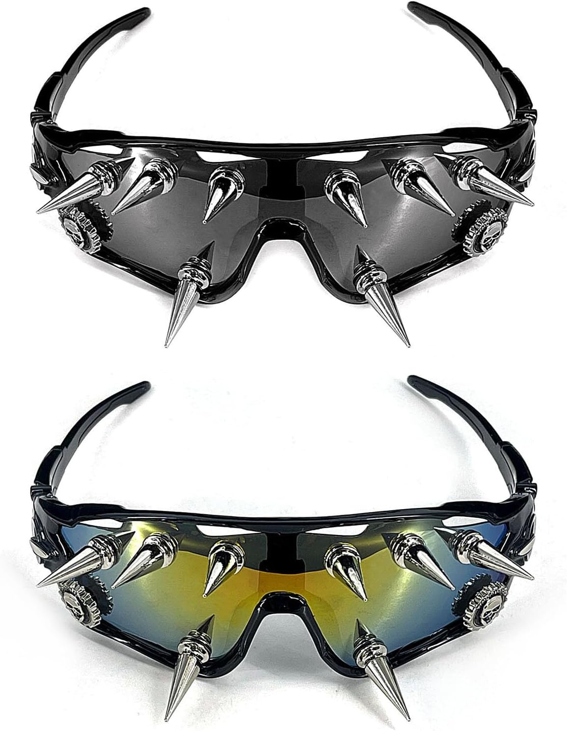 XIXTUT Laser Welding Cyber Spike Glasses Men Women Biker Cosplay Halloween Sunglasses - Image 5