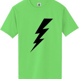 Youth Lightning Bolt Short Sleeve Bright Neon Tee - 6 Bright Colors