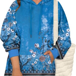 Zeagoo Womens Oversized Hoodies 2025 Fleece Sweatshirts Long Sleeve Pullover with Pocket Fall Winter Outfits Y2k Clothes